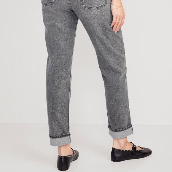 NWT Old Navy Mid-Rise Boyfriend Straight Jeans for Women - Picture 8 of 8